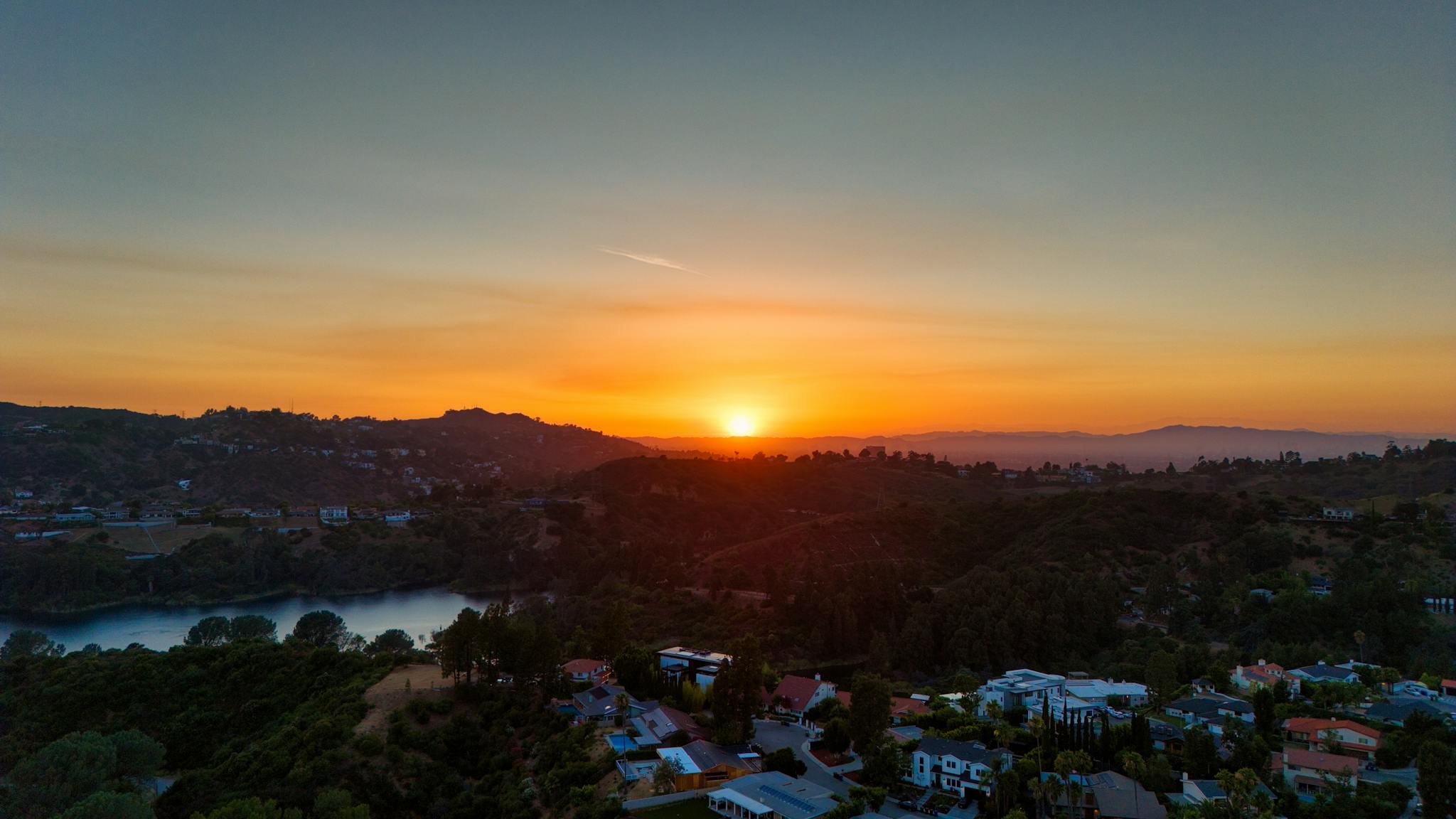 Sunset over Hollywood